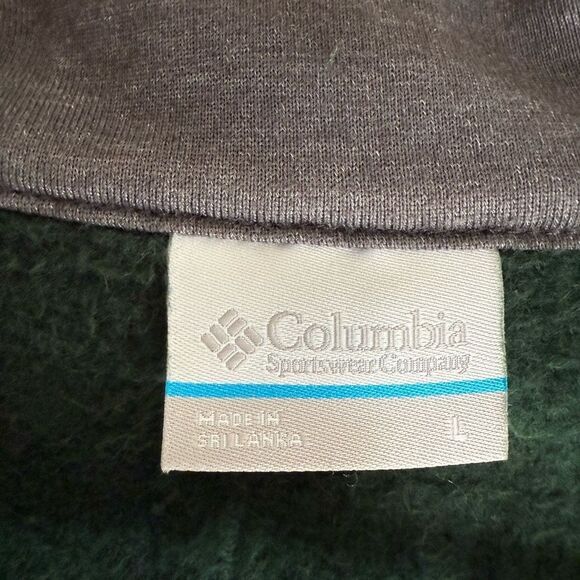 Columbia Men's Forest Green Zip-Up Sweater - Picture 5 of 6